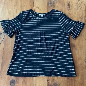 Green Envelope striped top